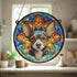 Chihuahua Black Stained Glass Effect Suncatcher